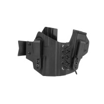 Doubletap Gear Kydex IWB dėklas H&K P30/SFP pistoletams su dėklu dėtuvei - juodas