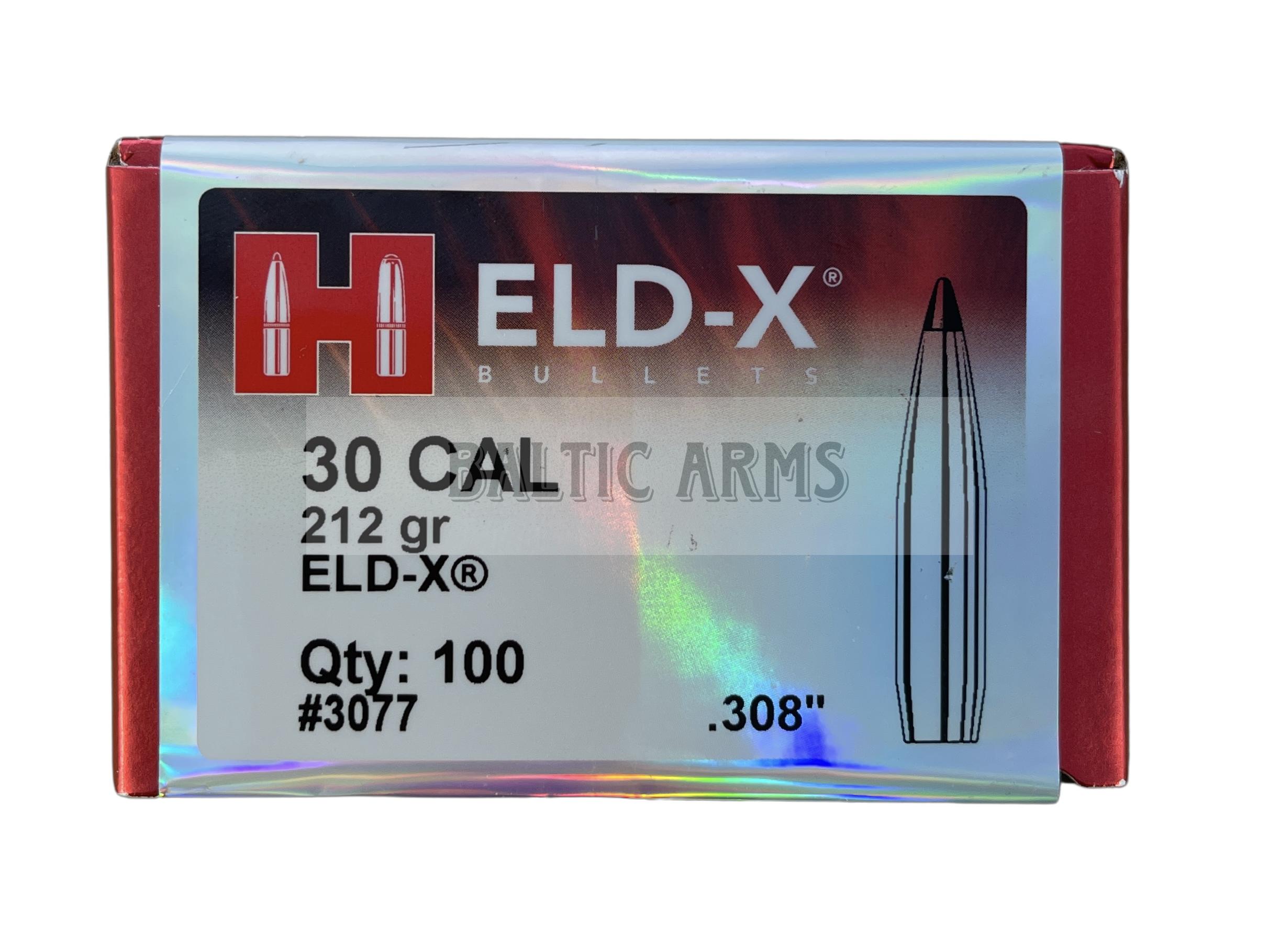 Hornady 30 cal .308 212 gr. ELD-X Bullets